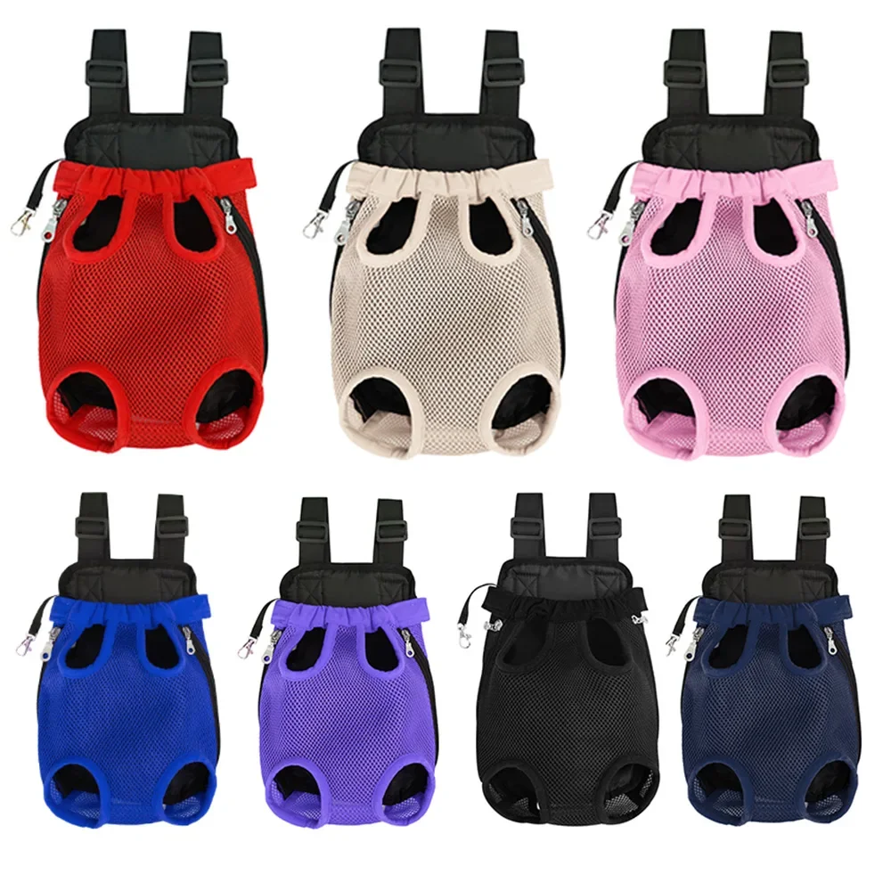 Pet Carrier Backpack Portable Travel Breathable Carrier Bag Pet Double Shoulder Mesh Backpack Adjustable Cat Bag Dog Supplies
