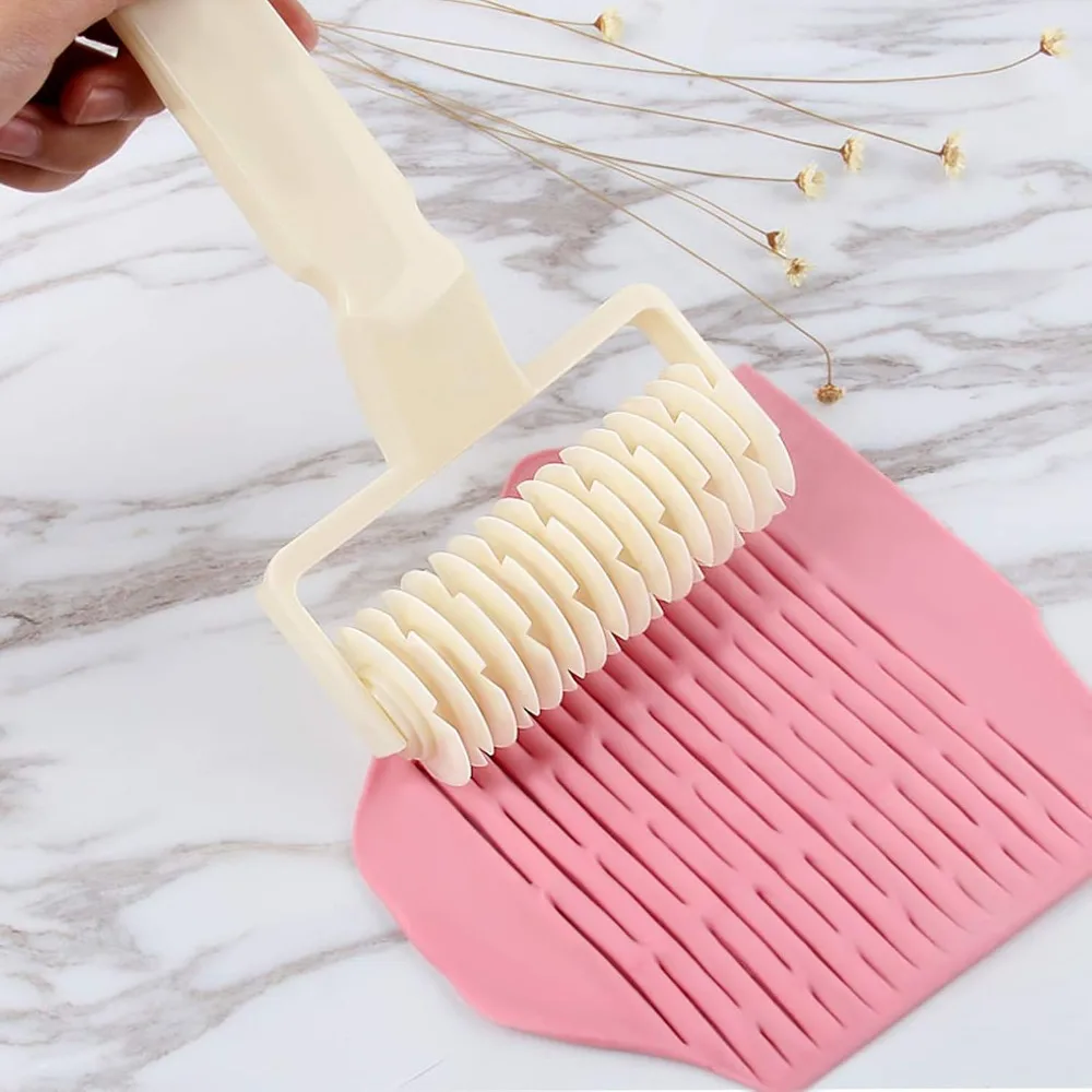 Dough Cutter Lattice Roller Pie Pizza Cookie Dough Roller Lattice Household Baking Pastry Tools Plastic Cutter