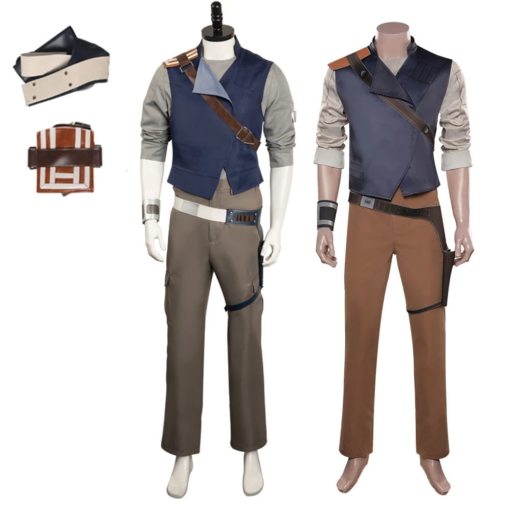 

Jedi Survivor Cal Kestis Cosplay Costume Jacket Vest Shirt Pants Roleplay Fantasia Men Halloween Carnival Party Disguise Clothes