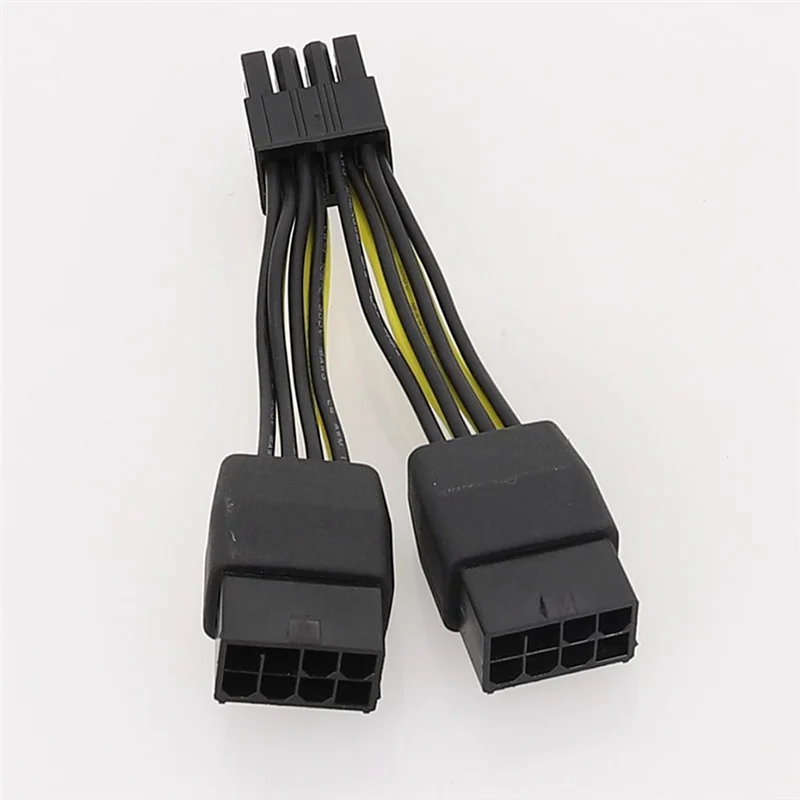 Dual 8Pin to 8Pin Power Cable Graphics Card Power Cord Cable for NVIDIA TESLA K80/M40/P100/V1 GPU 10cm, A