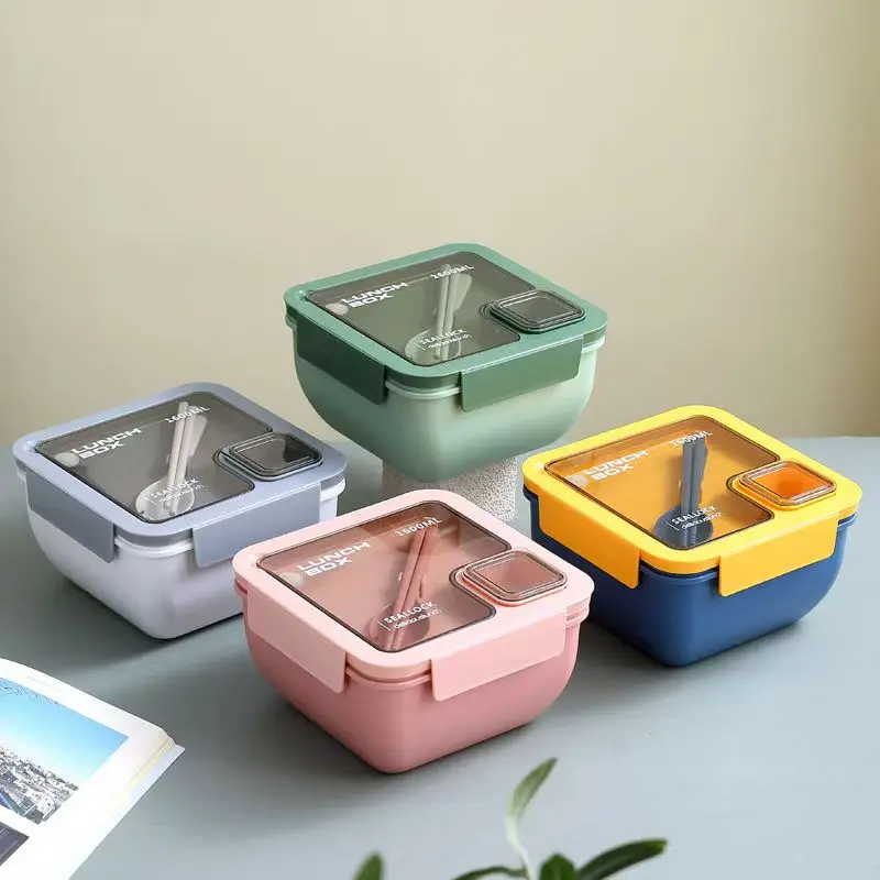 Portable Leakproof Food Storage Container Bento Box for School Office