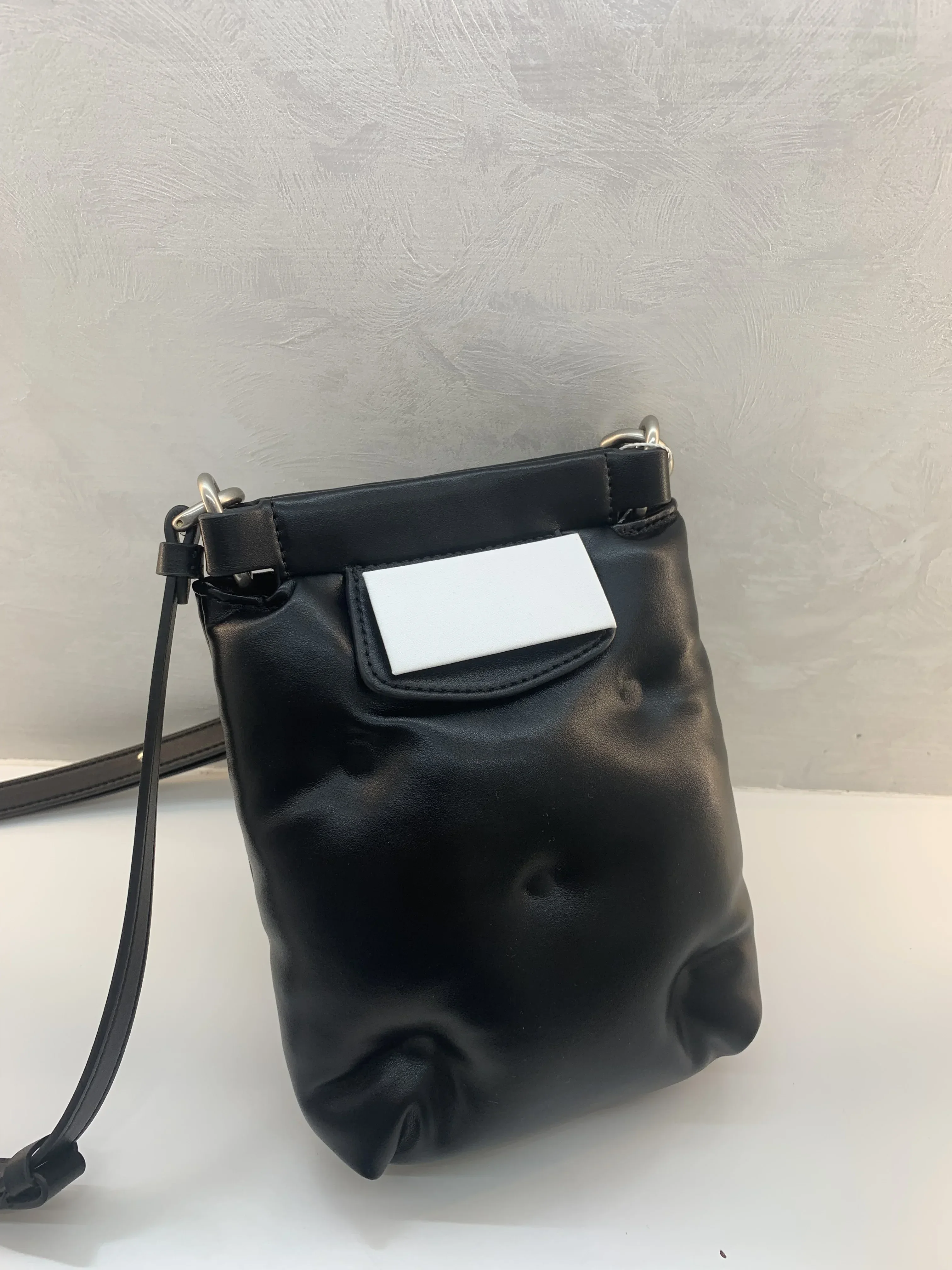 

New MMSIX Soft Cowhide Cell Phone Bag Fashion High Quality Crossbody Ladies Leather Shoulder Bag for Women Portable Straddle Bag