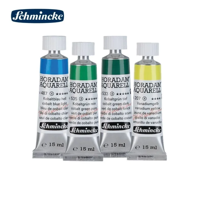 Allemagne Schmincke-KADEMIE Academy Grade FlOz Tubes, Interconnexion extra fine, Peinture d'art, Artistes en peinture, Fournitures de dessin, 15ml, 0.5 1