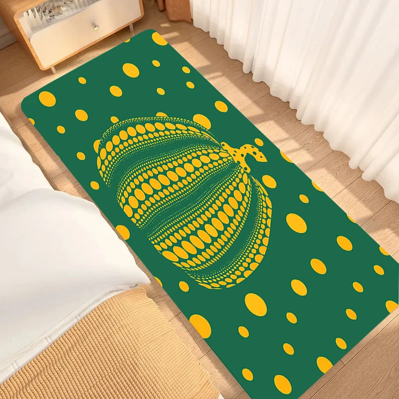 Room Rugs Yayois Kusama Bedroom Mats Foot Mat Washable Non-slip Kitchen Rug Doormat Entrance Door Balcony Carpet Home Bath House