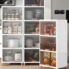 Modern Plastic Kitchen Cabinet for Kitchen Furniture Storage Cabinet Simple Household Multifunction Living Room Landing Locker 2