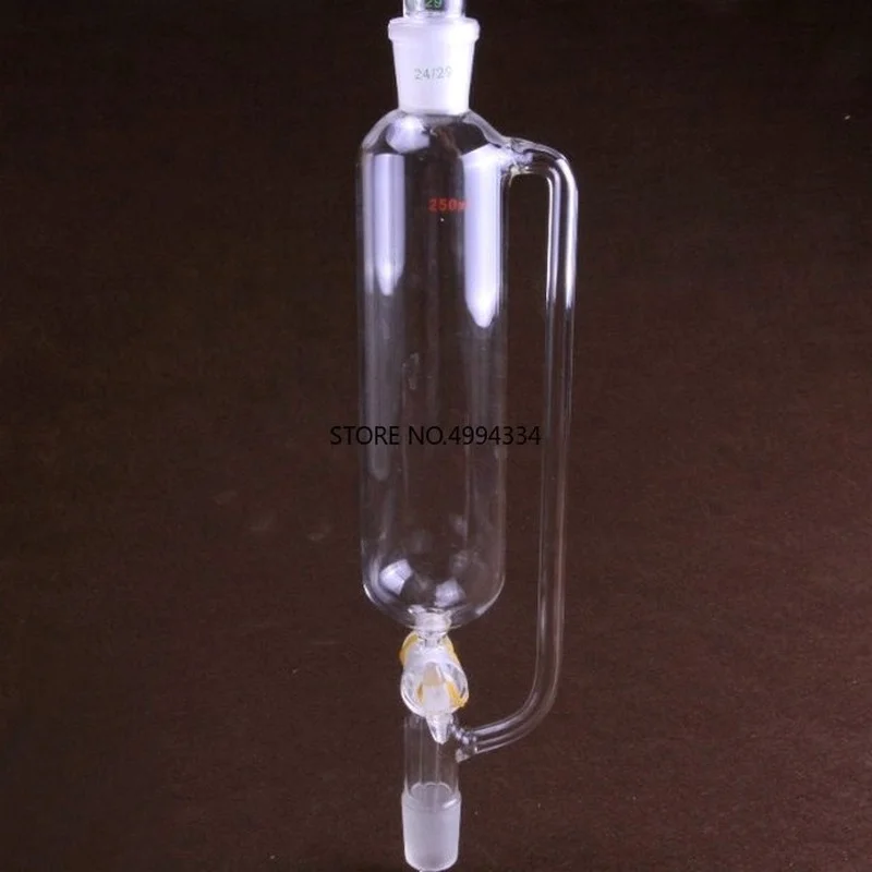 One Piece 50/100/250/500/1000ml Constant Cylindrical shape separating funnel/Constant pressure drop funnel with PTFE stopper