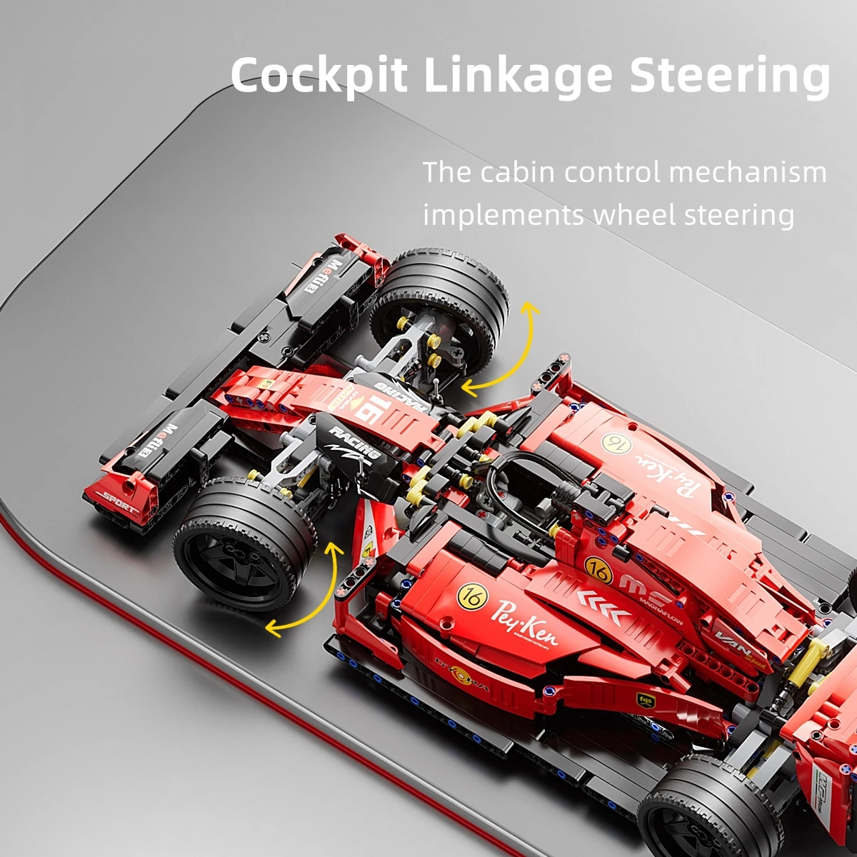 F1 RC 경주용 자동차 빌딩 세트, MOC 리모컨 빌딩 블록, 멋진 소장용 모델 자동차 키트, 빌딩 장난감, 1163PCs