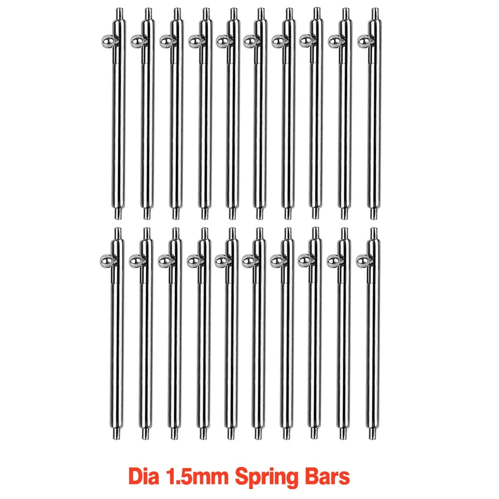 Quick Release Spring Bars for Watch Straps - 10/20PCS, Dia 1.5mm