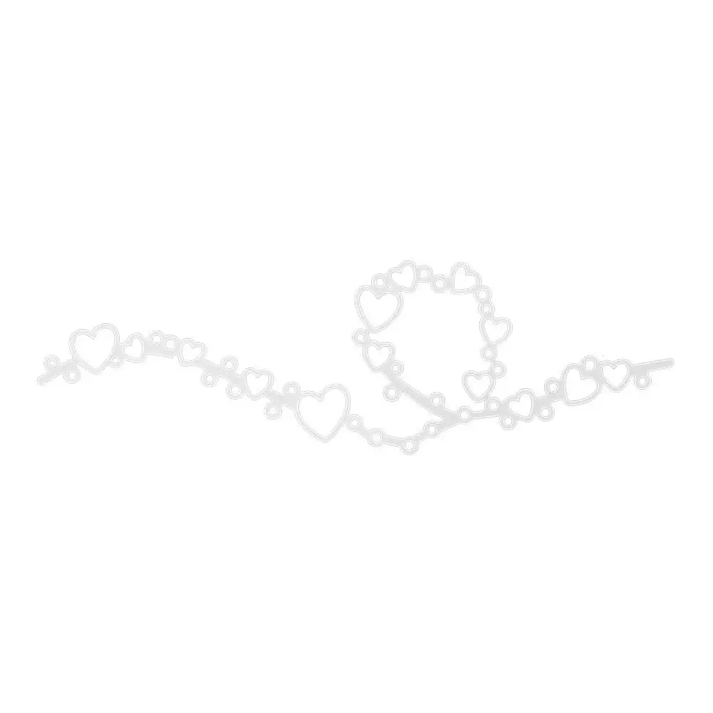 Description Picture 2 of itemHeart Lace Edge Frame Metal Cutting Dies Stencils For DIY Scrapbooking Decorative Embossing Handcraft Die Cutting Template N6D8