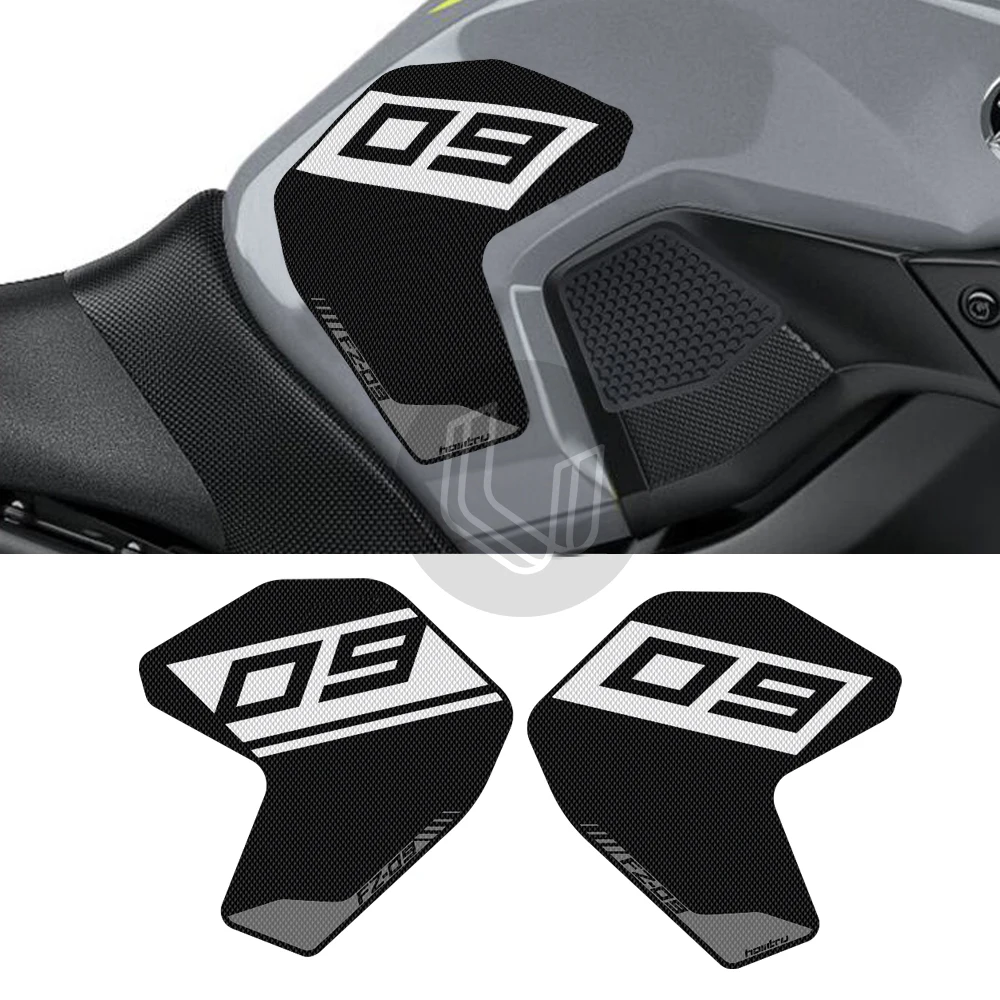 For Yamaha FZ-09 FZ09 2013-2020 15 16 17 18 Motorcycle Anti slip Tank Pad 3M Side Gas Knee Grip Traction Pads Protector Sticker