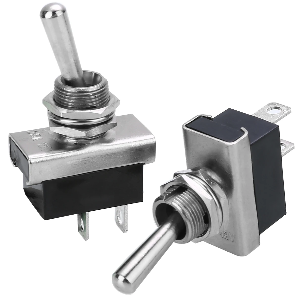 1 Pair 12V 25A Auto Toggle Switch Boat Marine Heavy Duty Flick Switches With Waterproof Cover Auto Toggle Switch