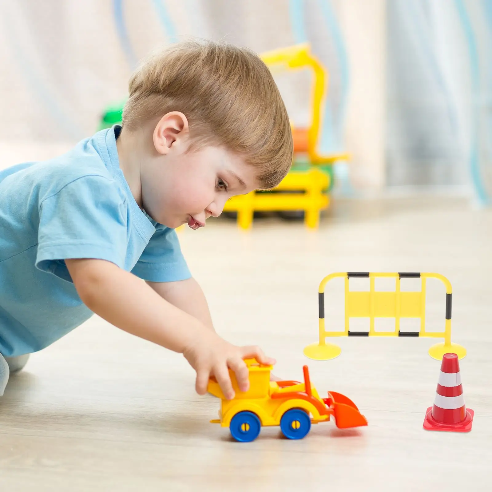 32pcs Kids Traffic Toys Mini Fence Roadblock Cones Educational Playthings Football Cones Traffic Cone Toy Kids Miniature Playset