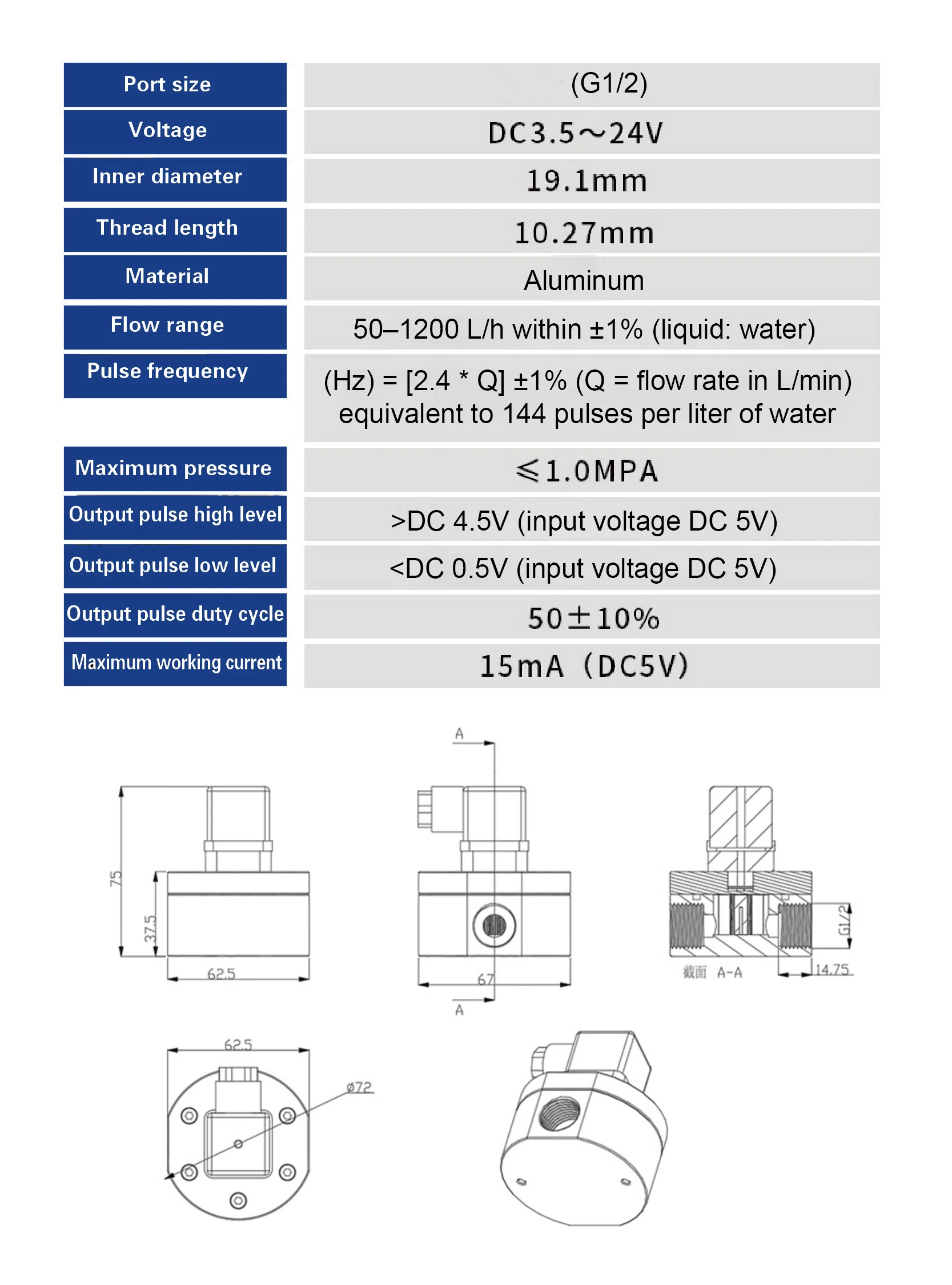 High Precision Oval Gear Flow Meter Aluminum Alloy Hall Flowmeter Liquid Flow Se