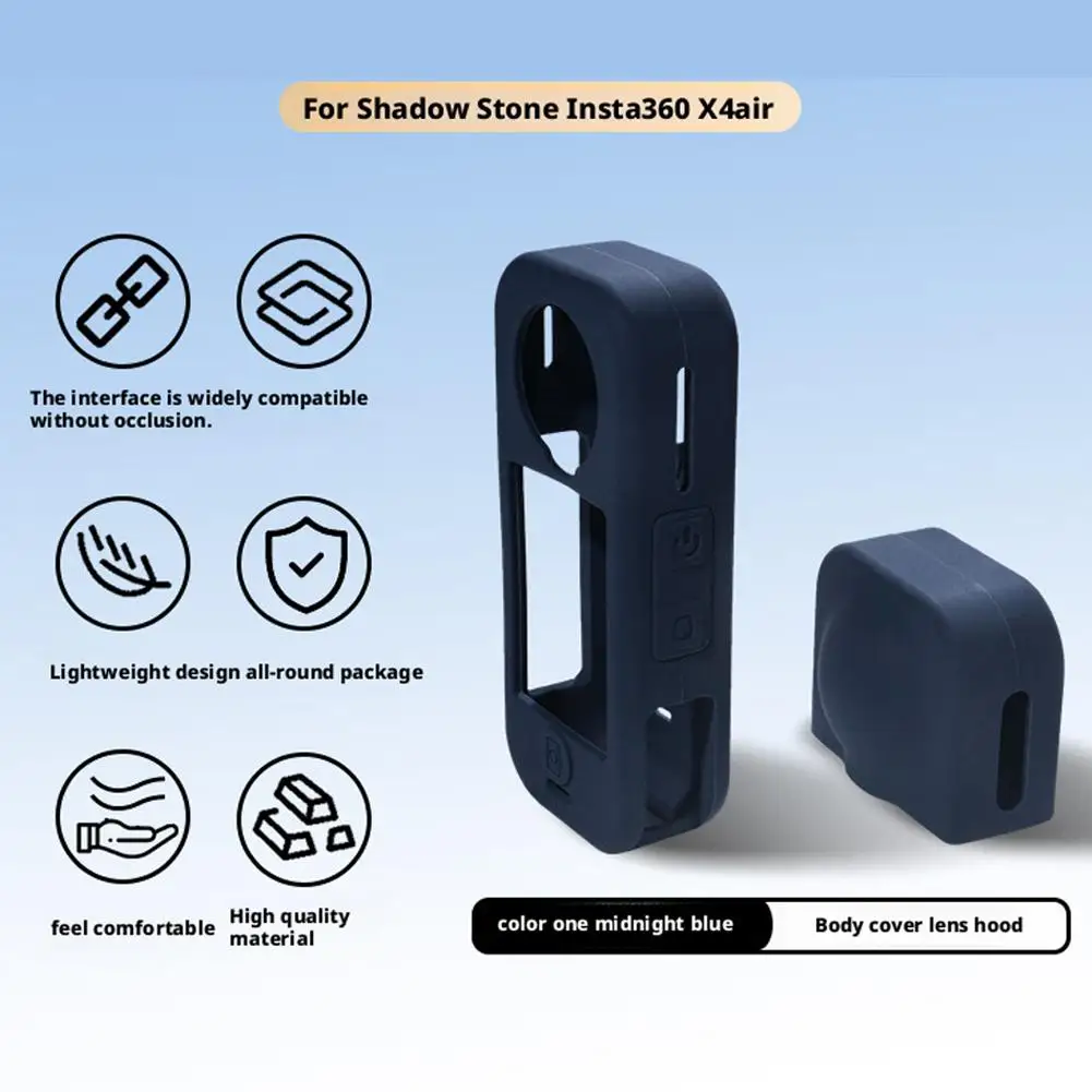 Full Body Shockproof & Dustproof Silicone Protective Case with Lens Cap