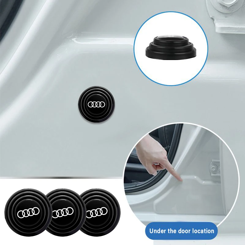 4Pcs Car Door Soglia In Fibra Di Carbonio Scuff Plate Sticker Per Audi Sline Quttro Rs Q3 Q7 S3 S4 S5 Accessori Per Auto Interni
