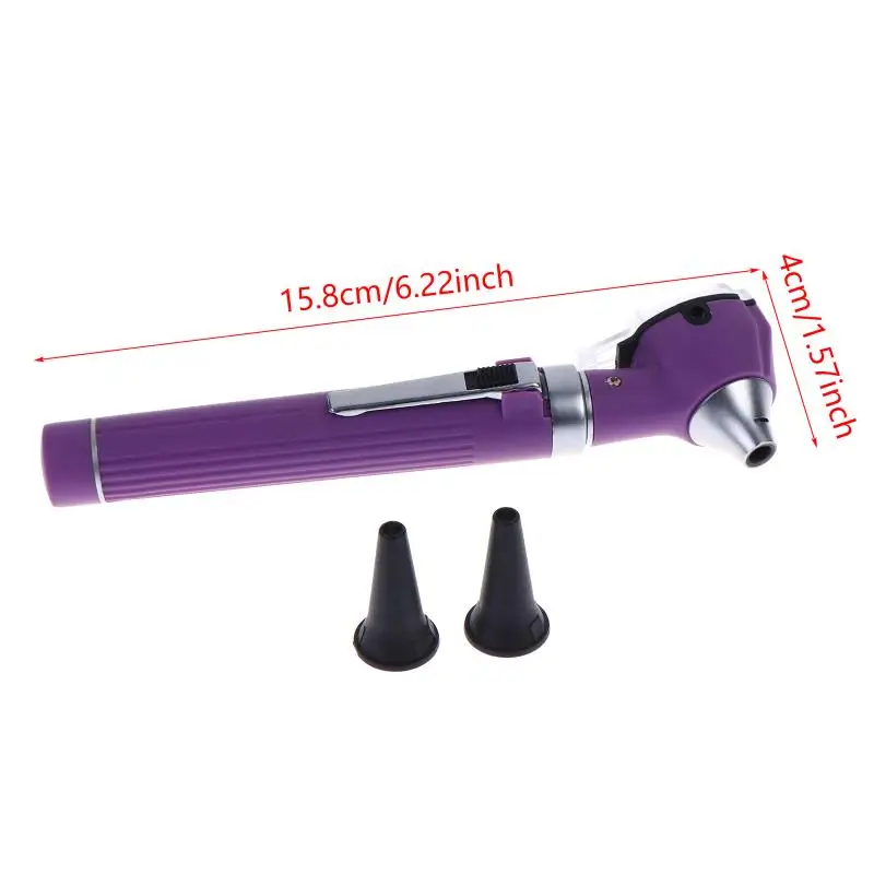 (.) Set Professionale di Otoscopio Diagnostico, Kit per la Cura delle Orecchie a Casa, Endoscopio LED Portatile per Orecchio, Pulitore Auricolare - immagine 6