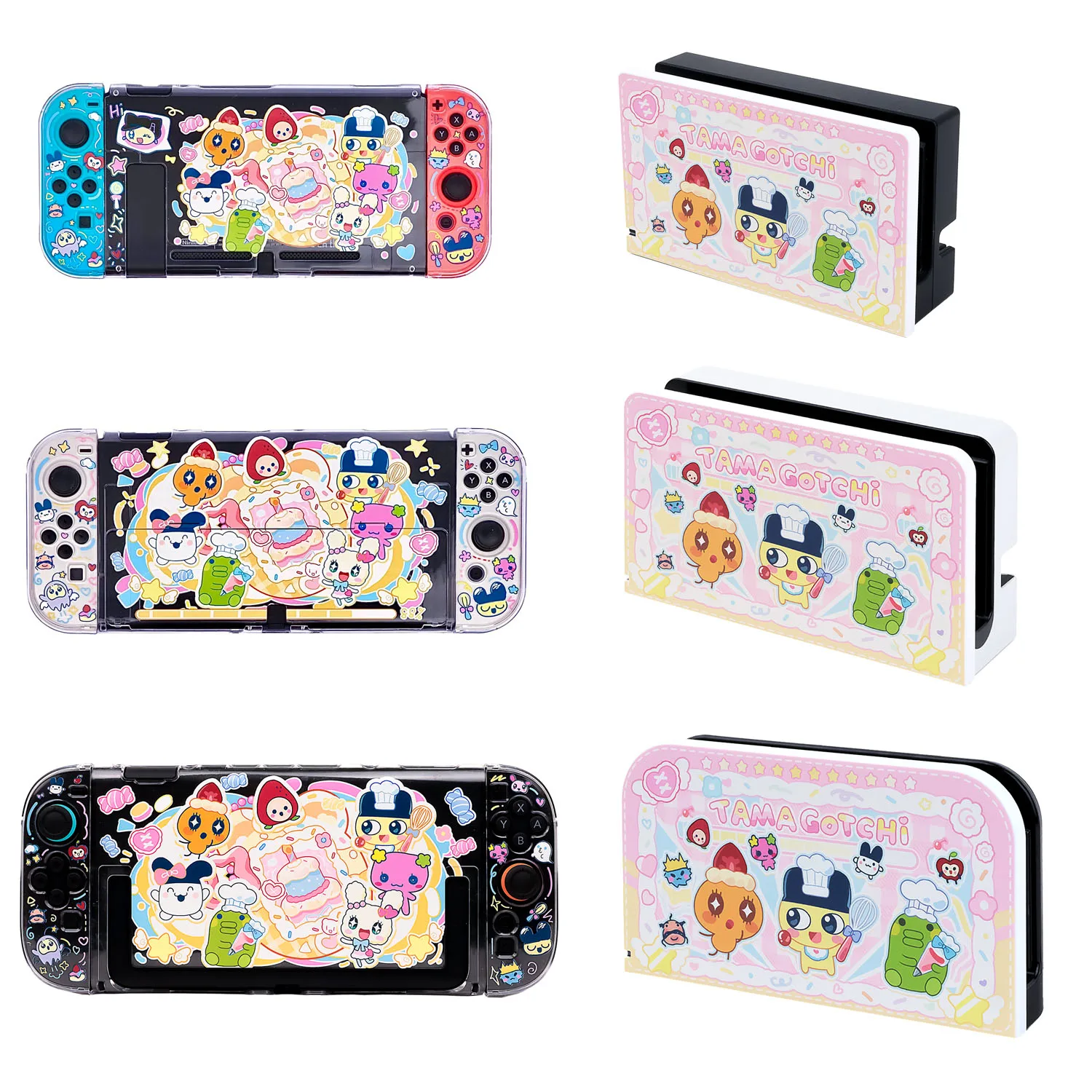Tamagotchi-Inspired Clear Case compatible with Nintendo Switch