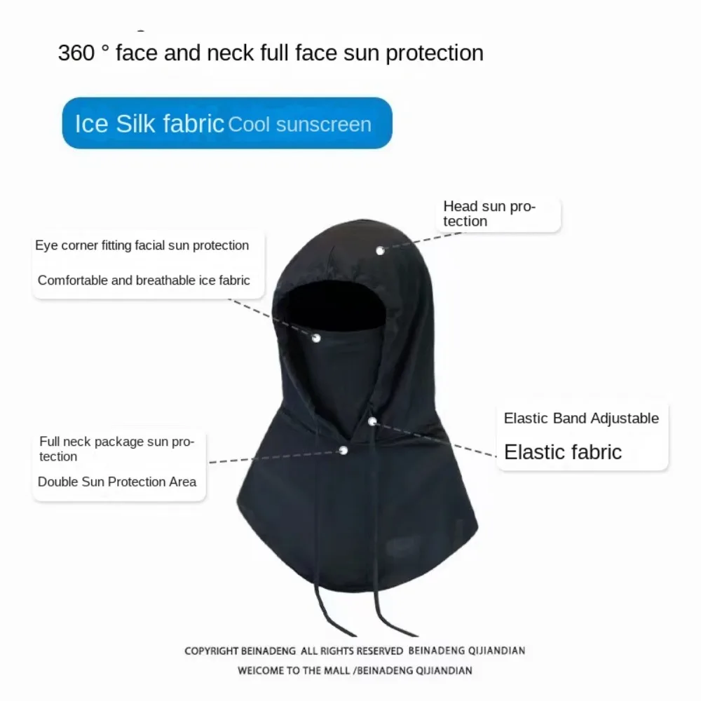 풀 페이스 커버 낚시 모자, 마스크 포함 선캡, 야외 자외선 차단 모자, 목 보호, 하이킹 모자, 남녀공용 여름 모자