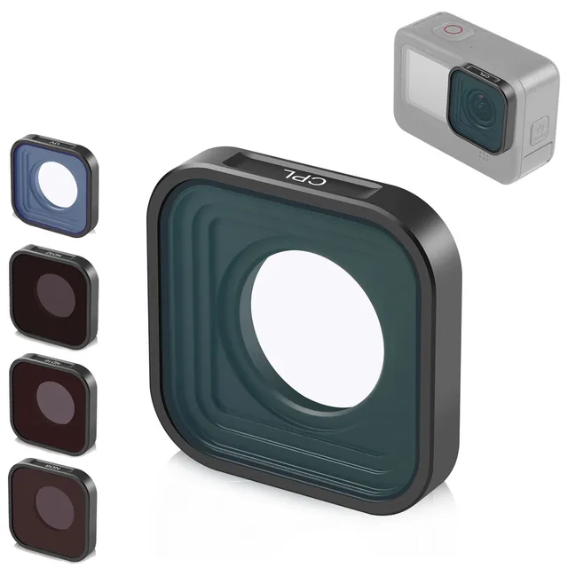 Go Pro 12 Glass Cpl Nd32 Nd16 Nd8 Uv Lens Filter Polarized Nd Protetive Filters For Gopro Hero 9 12 13 Black Camera Accessories
