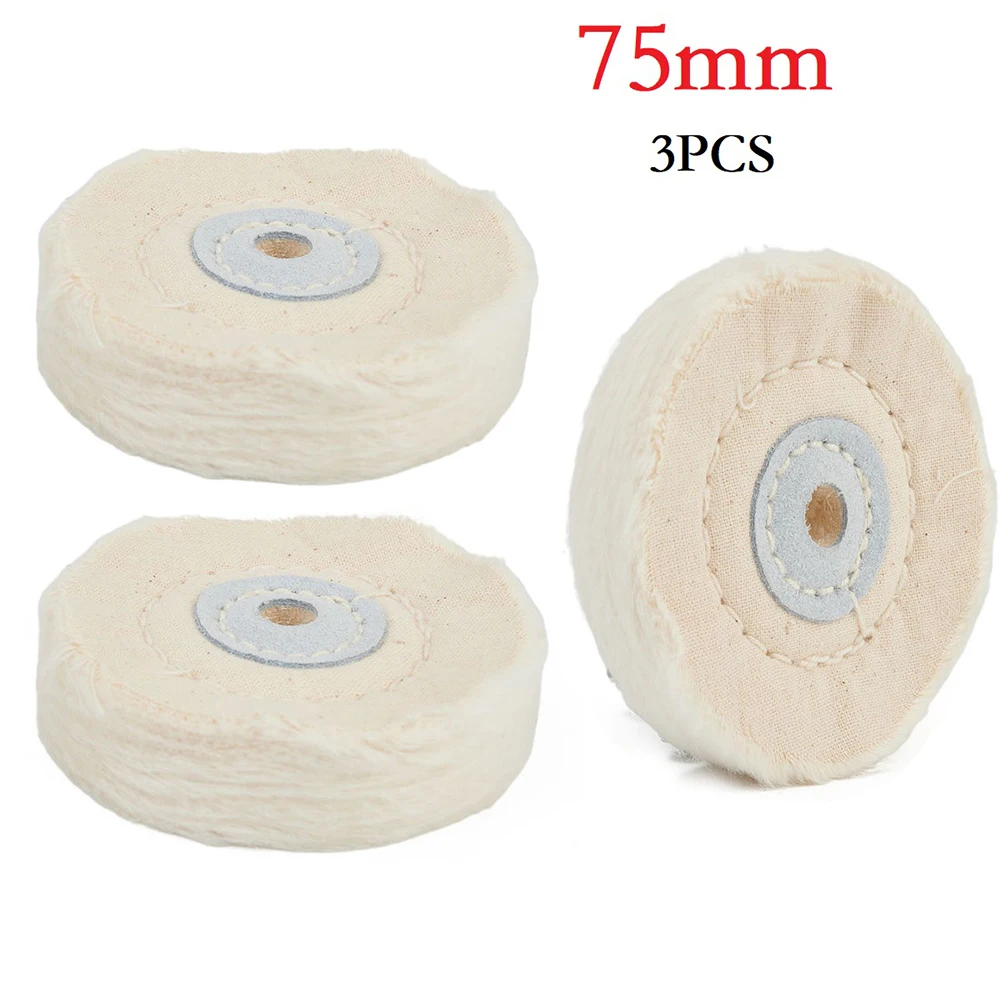 

3PCS Polish Cloth Wheel Buffing Polishing Wheel Gold Silver Jewelry Mirror Polishing Wheel Electric Drill Grinder Abrasive Tool