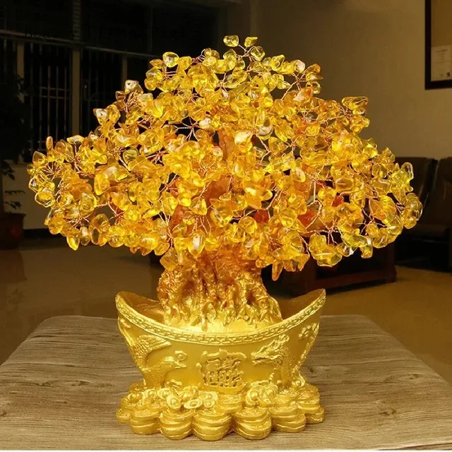 Citrine Money Tree Feng Shui Wealth