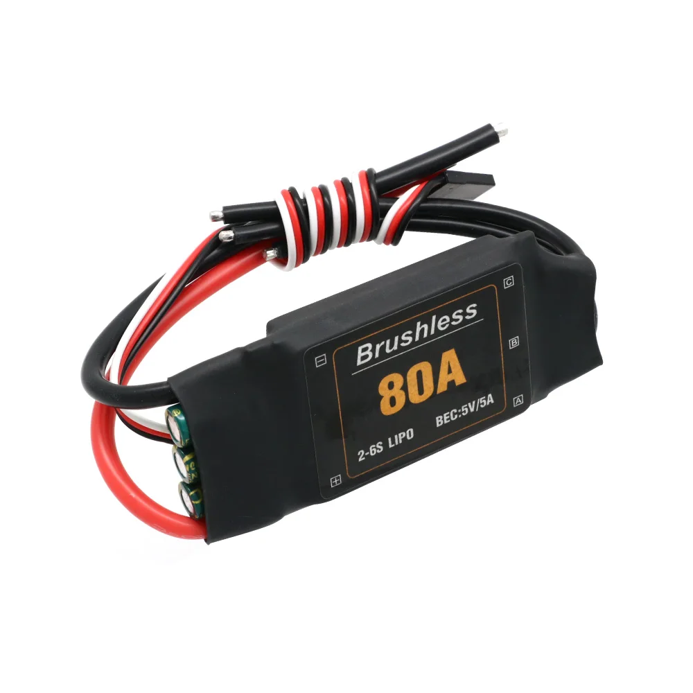 

High Quality Mitoot Brushless 80A 2-6S ESC Speed Controler With 5V 5A UBEC For RC FPV Quadcopter RC Airplanes Helicopter