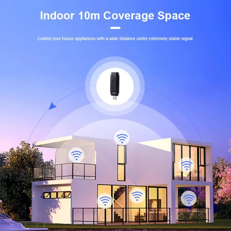 

Tuya Smart RF IR Remote Control WiFi USB Power Smart Home For Air Conditioner TV TV Support Alexa Home