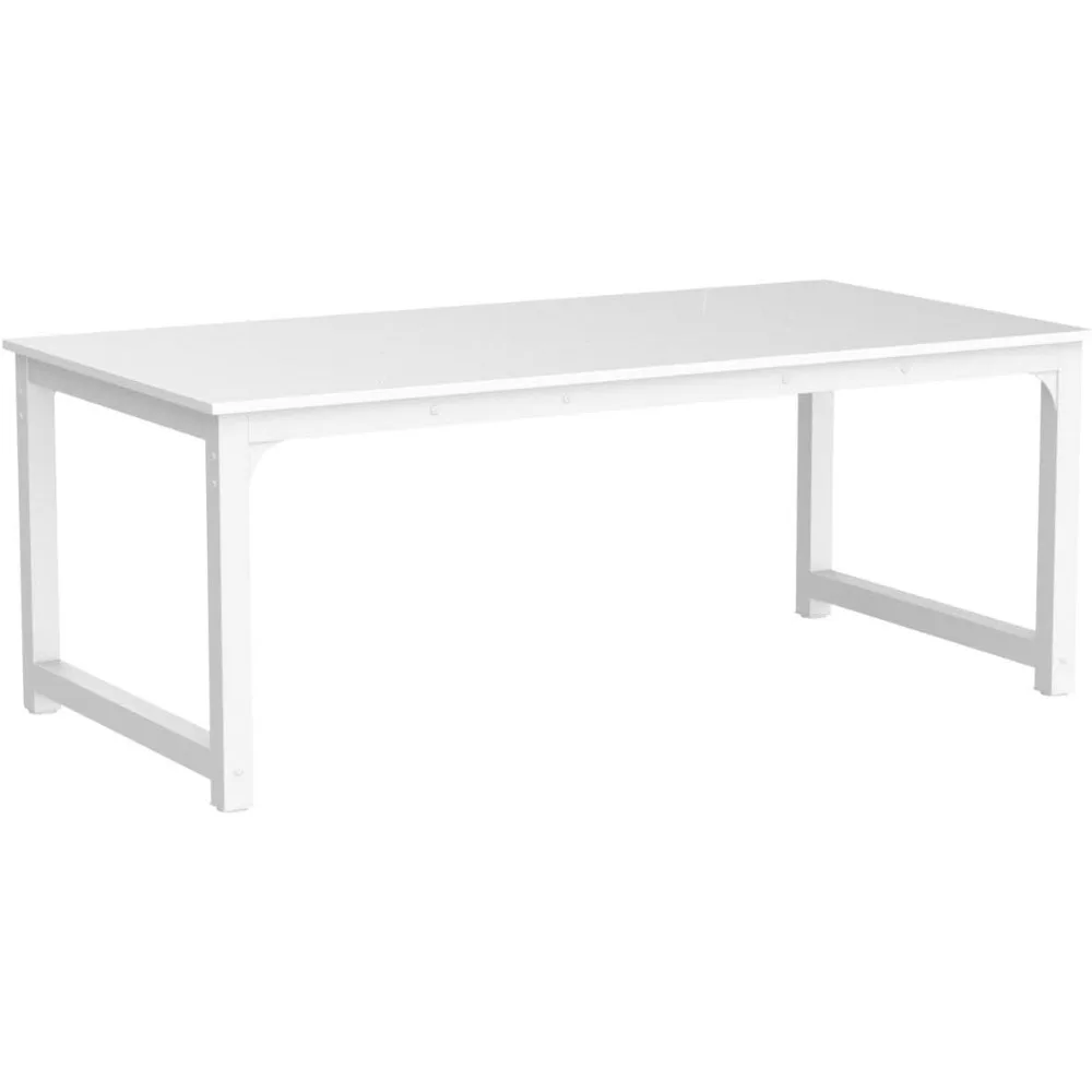 78.7"x39.4" Dining Table, Industrial Kitchen Table for 8-10 Person, Rectangular Dinner Table for Dining Room Kitchen 5