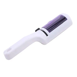 Electrostatic Lint & Pet Hair Remover for Fabric and Carpet Cleaning (White)