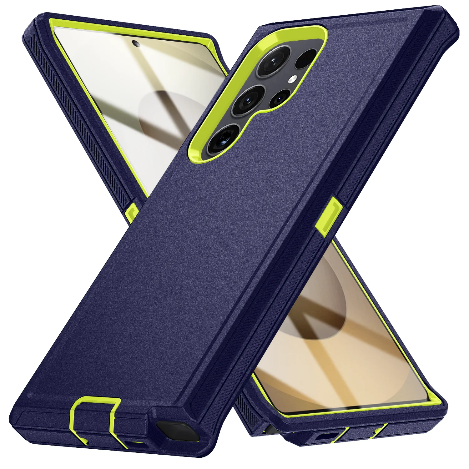 Shockproof Armor Defender Phone Case with Stand - Hard PC+TPU Protection Cover