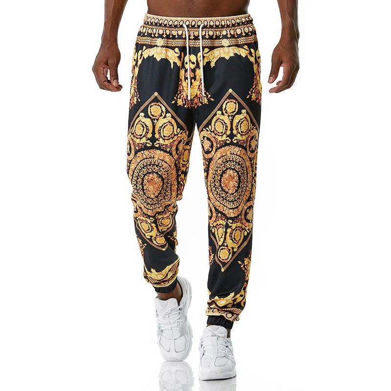 

Luxury Men Joggers Sweatpant 3D Floral Print Trousers Jogging Pants Men Casual Hip Hop Streetwear Sports Trousers Male 2023