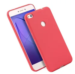 Durable Silicone Shockproof Bumper Cover in Candy Colors for P9 lite (Red)