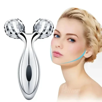 3D Facial Roller Massage Y Shape Face Lifting Massage 360 Rotate Full Body Musle Massage Relaxation Beauty Health Massge Roller 1