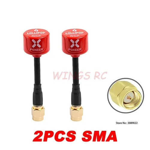 2pcs Red SMA V4