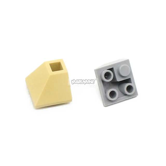 Marumine 45 2x2 Invert Slope Bricks Parts 3676 Roof Tile Corn 50PCS MOC City Building Blocks Accessories DIY Educational Toys 6