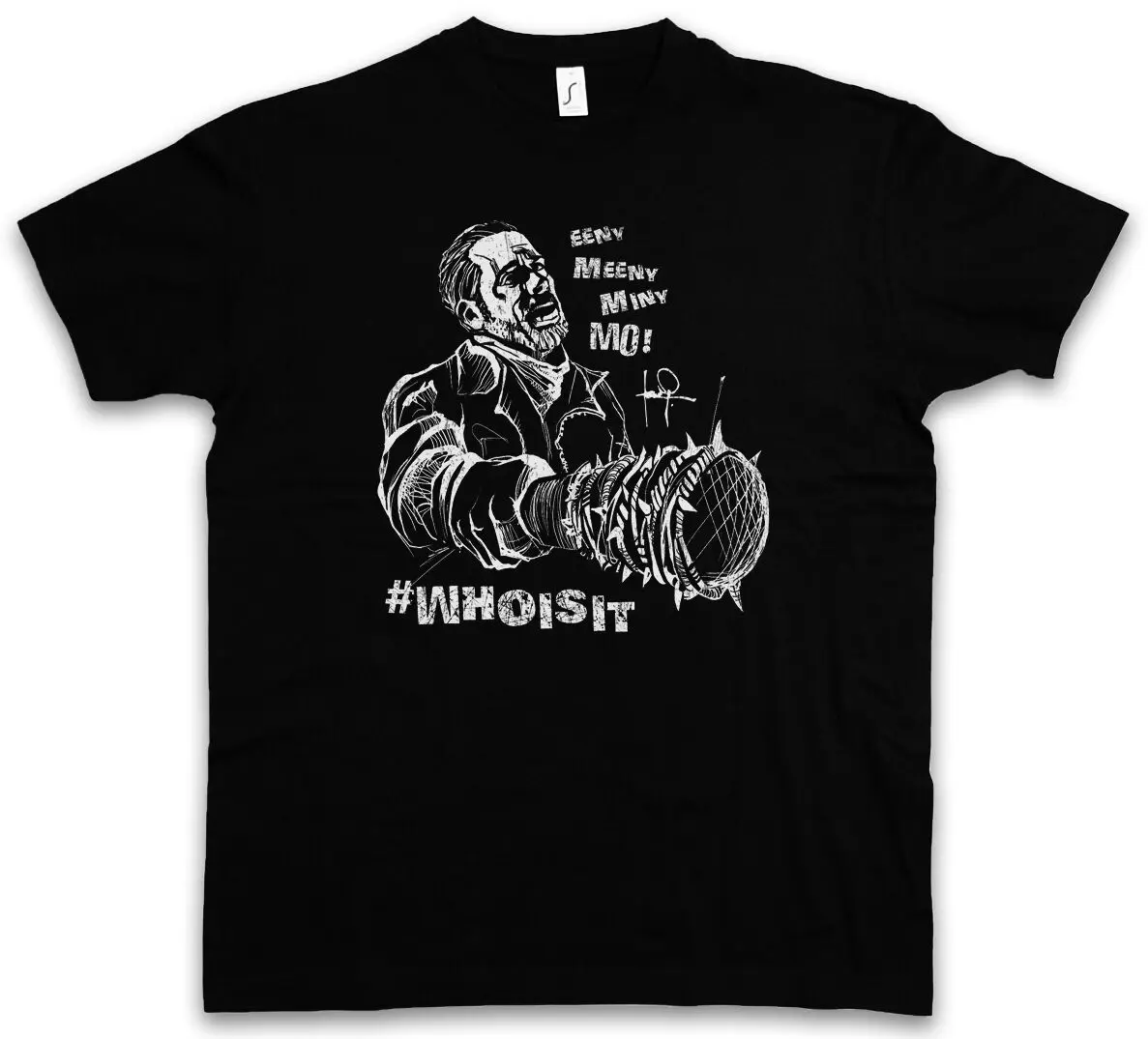 EENY MEENY MINY MO T SHIRT Negan Lucille Baseball Bat Zombie Dead Horror long or short sleeves