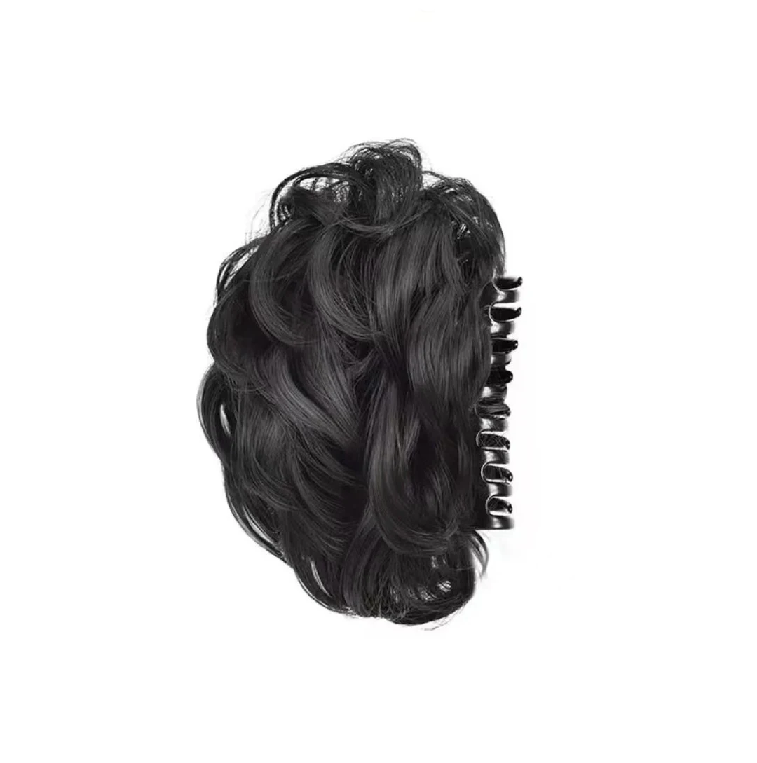 Large Black Hair Claw Women Fluffy Ponytail Hairpin Hair Crabs Clip Girls Princess Party Elegant Headwear Hair Accessories