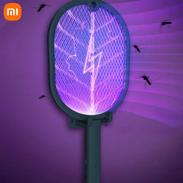 Xiaomi Szúnyog Gyilkos Lámpa Usb Újratölthető Elektromos Összecsukható Szúnyoggyilkos Ütő Légy Swatter 2700 V Riasztó