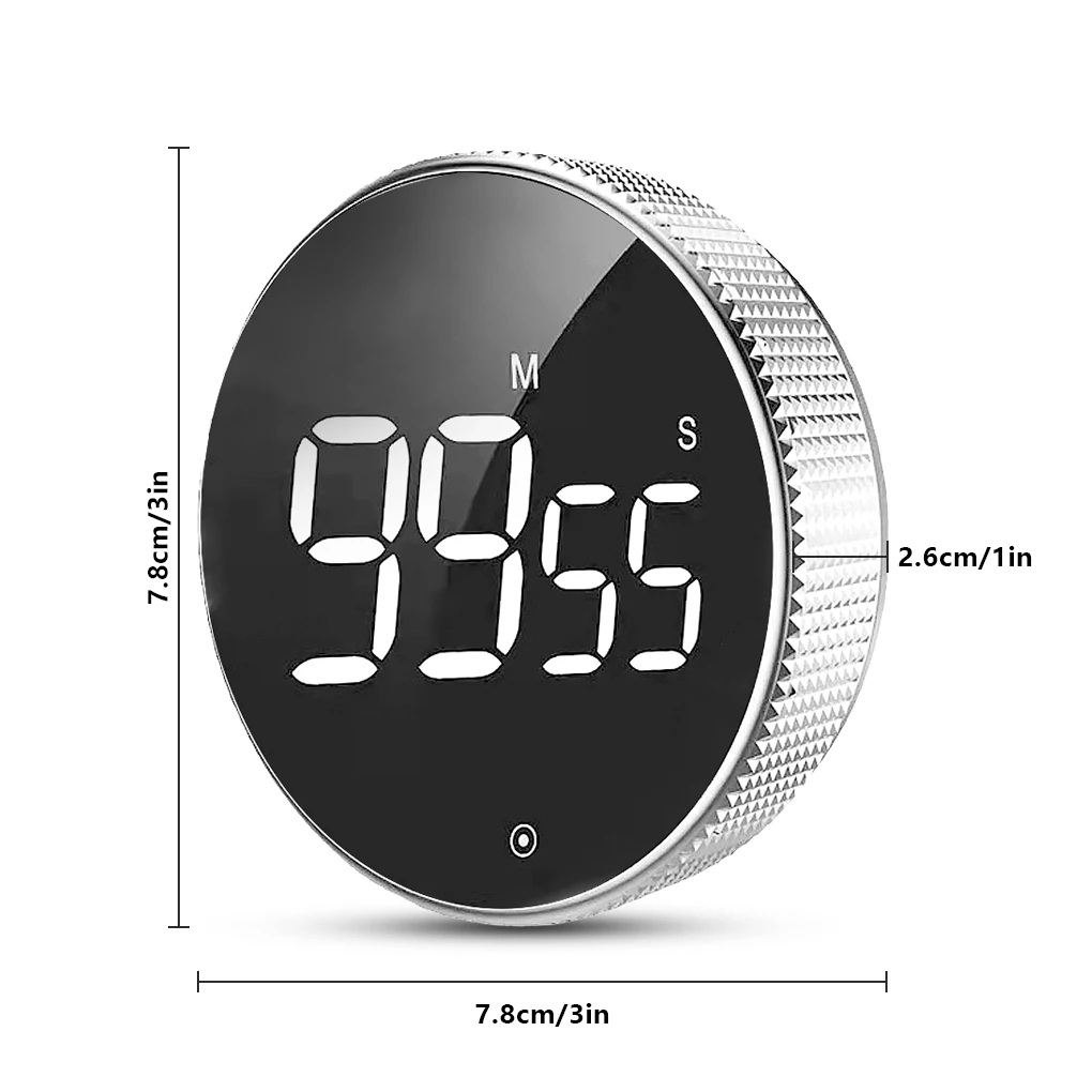 LED Digital Kitchen Timer For Cooking Shower Study Stopwatch Alarm Clock Magnetic Electronic Cooking Countdown Time Timer 