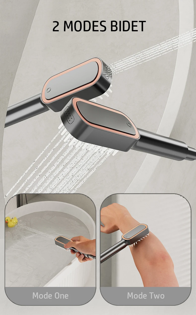 Description Picture 5 of itemLED Digital Atmosphere Shower Faucet Bathroom Hot Cold Mixer Bath Shower Set System Bathtub Wall Mount SPA Rain Fall Faucets Tap