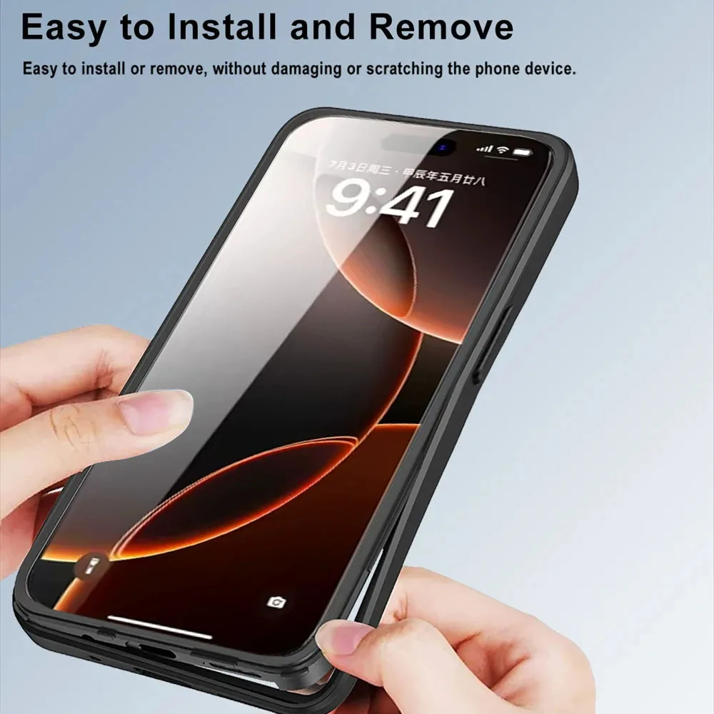 Enhanced 360° Full Coverage Protective Phone Case with MagSafe Compatibility