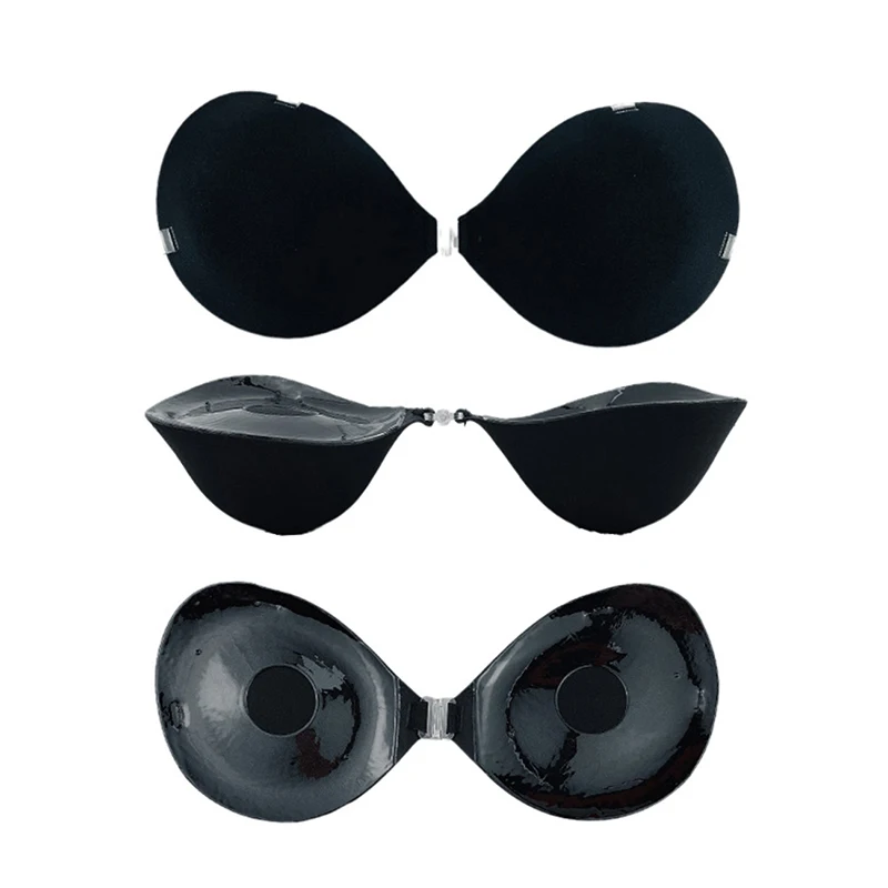 Description Picture 6 of item5CM Thickened Gathering Chest Sticker Thick Invisible Bra Silicone Breast Sticker Wedding Dress Sexy Invisible Underwear