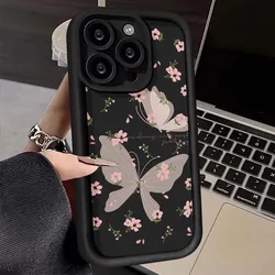 Custodia per telefono con farfalle e fiori