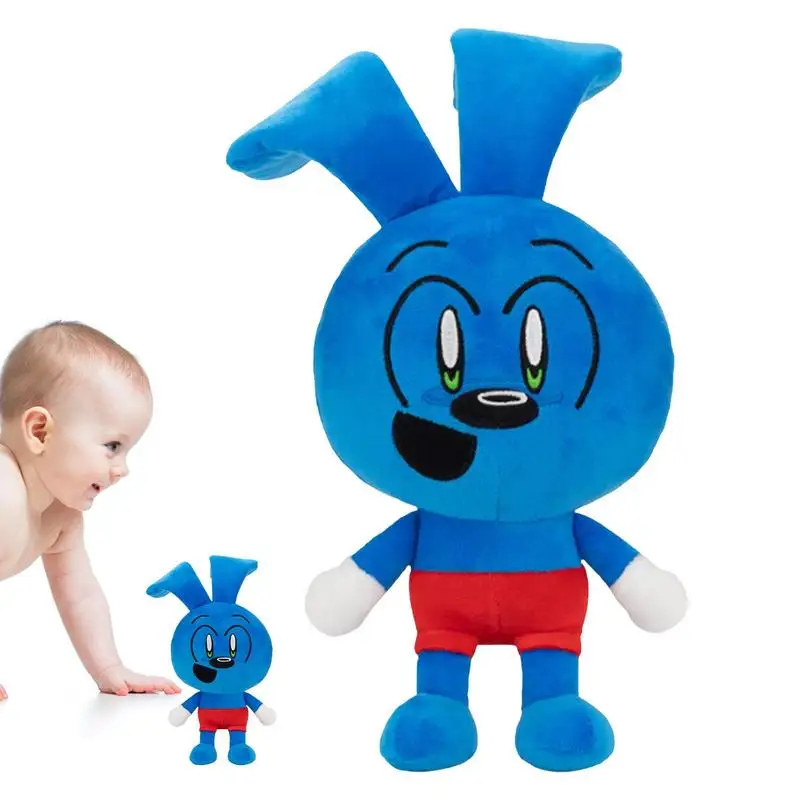 

Cute Rabbit Plush Rag Doll Comfortable Blue Anime Bunny Toys Soft Stuffed Figure Birthday Stocking Gift For Children Girls Boys