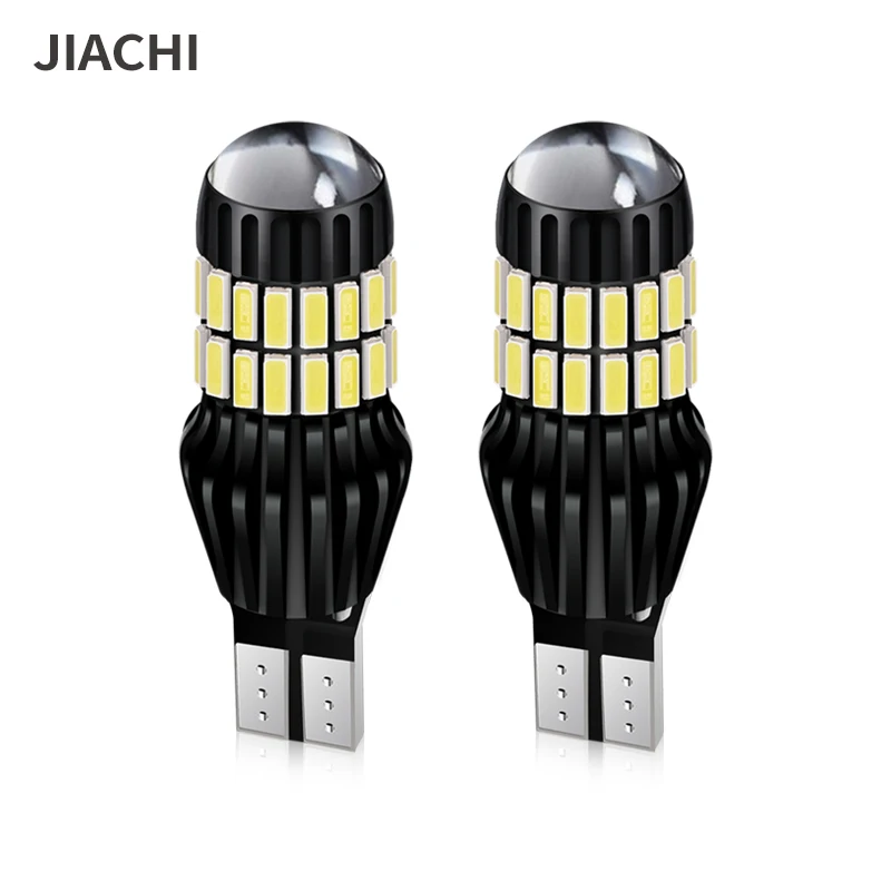 

JIACHI 100PCS Auto Car Part T16 T15 Led Bulb Canbus Lamp OBC Error Free 921 912 W16W Parking Backup Reverse Light White DC12-24V