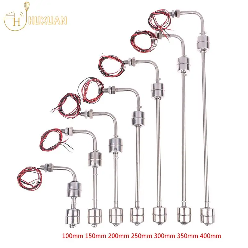 30Styles 45-400mm Stainless Steel Float Switch Tank Liquid Water Level Sensor Double Ball Switch Tank Pool Flow Sensors Float