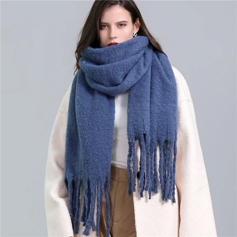 LumiSyne Winter Premium Plaid Kasjmier Sjaal Met Kwastje Voor Vrouwen