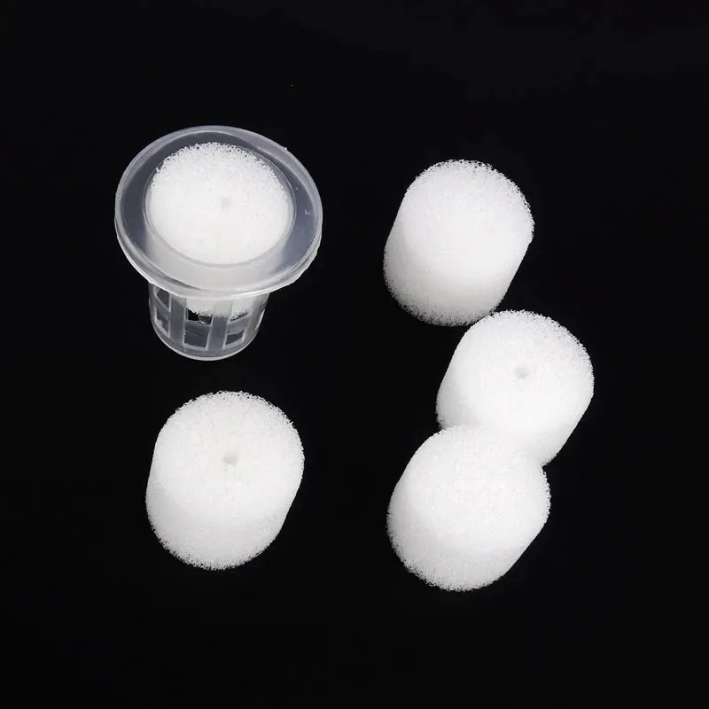 150pcs 25mm*20mm Garden Hydroponic Sponge Soilless Cultivation Vegetable Seedling Sponge Agricultural Hydroponic Basket