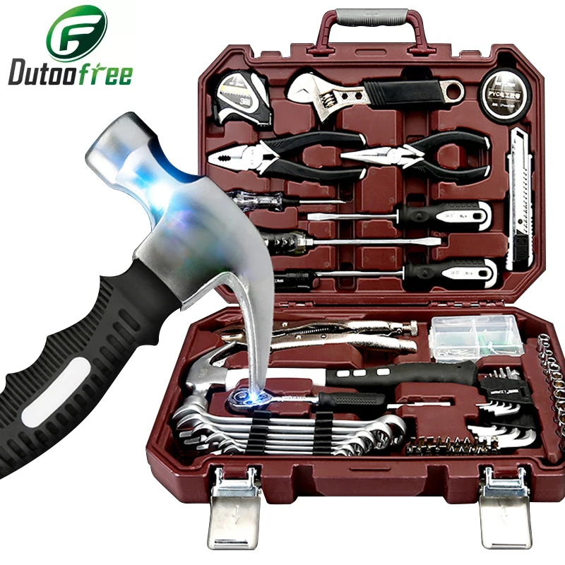 

Multifunctional Woodworking Toolbox Set Household Hardware Home Maintenance Charging Drill Electrical Working Group Set
