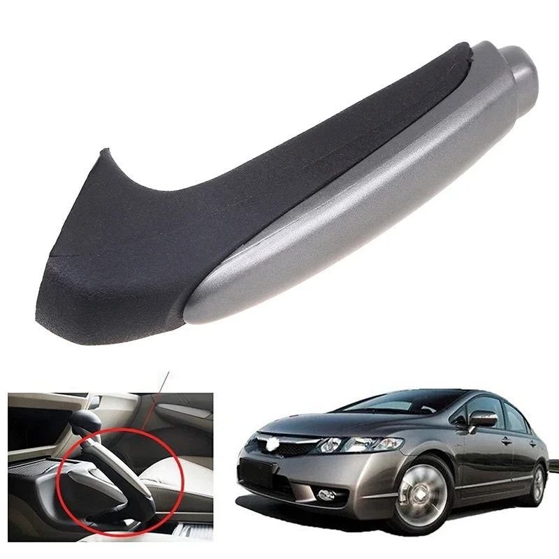POSSBAY Car Handle Grip Covers for Honda Civic Sedan 2006 2007 2008 2009 2010 2011 Parking Hand Brake Handle Sleeve Protector